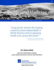 Exceptional Medicine PeaceHealth Southwest Physicians Journal