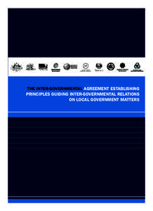 THE INTER-GOVERNMENTAL AGREEMENT ESTABLISHING PRINCIPLES GUIDING INTER-GOVERNMENTAL RELATIONS ON LOCAL GOVERNMENT MATTERS  752R_dotars B5 book_12pp.indd 2