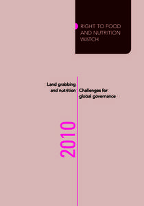 RIGHT TO FOOD AND NUTRITION WATCH 2010
