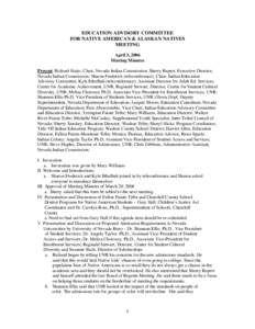 Oak Ridge Associated Universities / American Association of State Colleges and Universities / University of Nevada /  Reno / University of Nevada /  Las Vegas / Yerington Paiute Tribe of the Yerington Colony and Campbell Ranch / Nevada / Nevada System of Higher Education / Association of Public and Land-Grant Universities