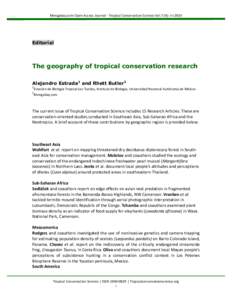   	
   Mongabay.com	
  Open	
  Access	
  Journal	
  -­‐	
  Tropical	
  Conservation	
  Science	
  Vol.7	
  (4):	
  i-­‐ii	
  2014	
    Editorial