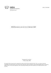 INIS 2005 Status/Progress Report