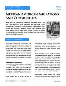 Teacher Guide: Mexican American Migrations and Communities