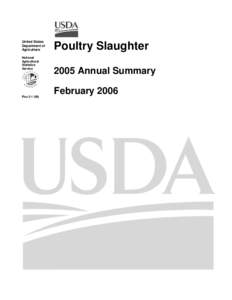 United States Department of Agriculture National Agricultural Statistics