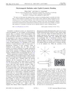 PRL 114, week ending 10 APRILPHYSICAL REVIEW LETTERS