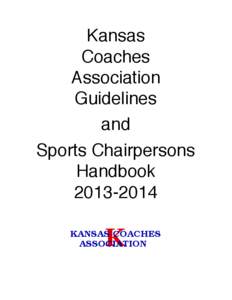 Kansas Coaches Association Guidelines and Sports Chairpersons
