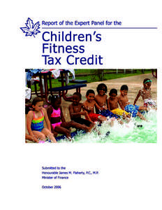 Children’s Fitness Tax Credit