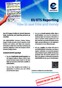 EUROCONTROL EU ETS Reporting How to save time and money