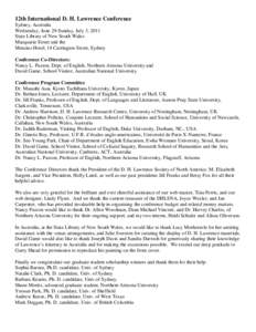 D. H. Lawrence / The Plumed Serpent / Thirroul /  New South Wales / State Library of New South Wales / Garry Shead / Lawrence / The Rainbow / English literature / Literature / Year of birth missing / British literature / Kangaroo