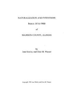 Nationality law / Naturalization / Philosophy of law / Madison County /  Illinois / Swiss people