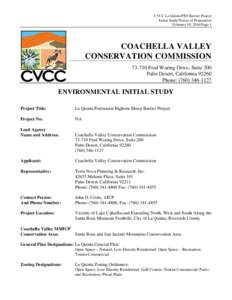 Geography of California / Coachella Valley / California / La Quinta /  California / Santa Rosa Mountains / Coachella /  California / Cahuilla / Environmental impact statement / Palm Springs /  California / Palm Desert /  California / Bighorn sheep