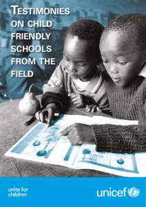 Testimonies on child friendly schools from the field