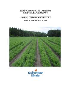 NL Crop Insurance Agency Annual Performance Report[removed]