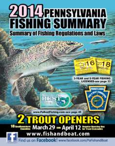 Recreational fishing / Pennsylvania Fish and Boat Commission / Brook trout / Boating / Fishing bait / Fishing in the United States / Takemefishing.org / Fishing / State governments of the United States / Fly fishing