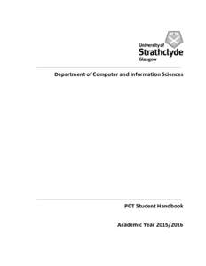    	
      Department	
  of	
  Computer	
  and	
  Information	
  Sciences	
  