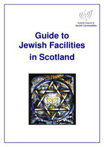 Guide to Jewish Facilities in Scotland