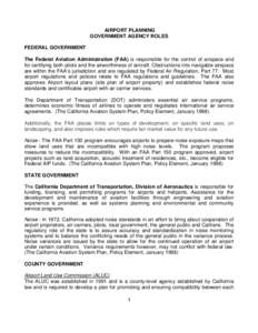 Airport / Noise regulation / USAAF Contract Flying School Airfields / Proposed Chicago south suburban airport / Pickering Airport / Transportation in the United States / Transportation in California / California