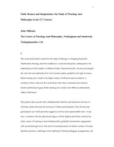 Theology / Philosophy of religion / Philosophical theology / Revelation / Christian theology / Paul Tillich / Outline of Christian theology / Philosophy / Religious philosophy / Religion