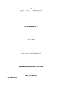 Pension / Personal finance / Financial economics / Employment / Retirement / Divorce in the United States / Economics / Social Security / Employee Retirement Income Security Act / Employment compensation / Financial services / Investment