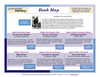 Book Map  Follow the bookmap to find books on similar subjects and topics.