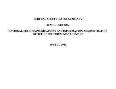 Very high frequency / Global Positioning System / Amateur radio / Channel 1 / CB usage in the United States / Technology / Wireless / Radio spectrum