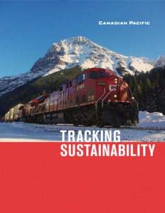 TRACKING SUSTAINABILITY Table Of Contents 1.0