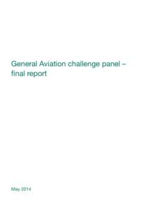 General Aviation challenge panel – final report