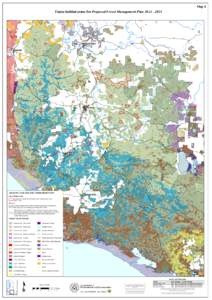 Map 4  Fauna habitat zones for Proposed Forest Management Plan[removed] ! !