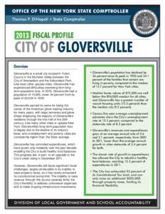 2013 Fiscal Profile - City of Gloversville