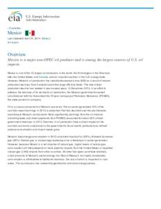 ‹ Countries  Mexico Last Updated: April 24, 2014 (Notes) full report