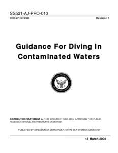 Guidance for Diving in Contaminated Waters