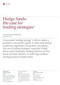 Hedge funds: the case for ‘trading strategies’