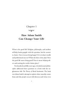 Chapter 1   How Adam Smith Can Change Your Life