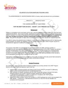 VASP / Almond / Vasodilator-stimulated phosphoprotein / Aflatoxin / Hazard analysis and critical control points / Oncom / Food and drink / Food safety / EVH1 domain