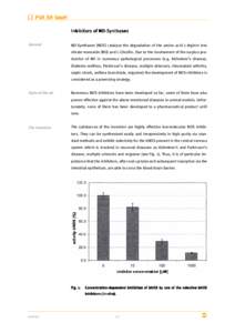 Inhibitors of NONO-Synthases General NO-Synthases (NOS) catalyse the degradation of the amino acid L-Arginin into nitrate monoxide (NO) and L-Citrullin. Due to the involvement of the surplus production of NO in numerous 