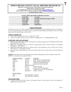 Microsoft Word - 07 Indian River Co Bibliography.doc