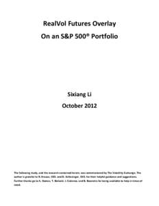 Microsoft Word - RealVol Overlay on an S&P500 Portfolio(Final).docx