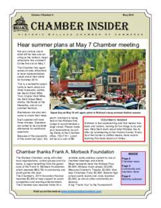 Volume 3 Number 4  May 2014 Chamber Insider H
