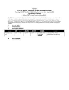 Parliamentary procedure / Saguaro / Arizona Revised Statutes / Flora of North America / Arizona / Flora of the United States / Agenda / Meetings