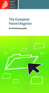 The European Patent Register - An introductory guide