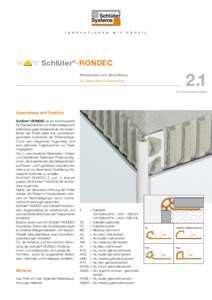 Schlüter®-RONDEC Wandecken und Abschlüsse für dekorativen Kantenschutz 2.1