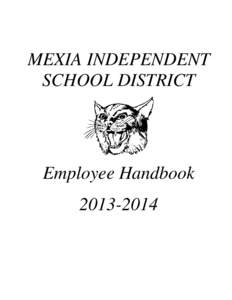 Employee handbook / State governments of the United States / Mexia High School / Mexia Independent School District / Texas