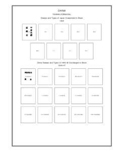 CHINA TAIWAN (FORMOSA) Stamps and Types of Japan Overprinted in Black3S