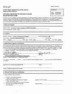 NATIONAL REGISTER FORMS TEMPLATE