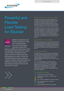 Solution Brief  Powerful and Flexible Load Testing for Ellucian