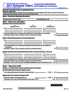 Use your mouse or Tab key to move through the fields. Use your mouse or space bar to enable check boxes. Illinois Department of Revenue