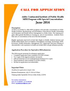 ACIPH MPH program_call for application April 2014