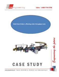 Sales: 1·800·774·5758  CASE STUDY www.psiengineering.com Telephone: 905·858·3600 Fax: 905·858·3615 Email:   Engineering the future