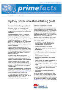 Sydney South recreational fishing guide