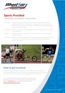 Disabled sports / Athletics / Sports / Summer Paralympic Games / Wheelchair racing / Disability / Educational psychology / Population